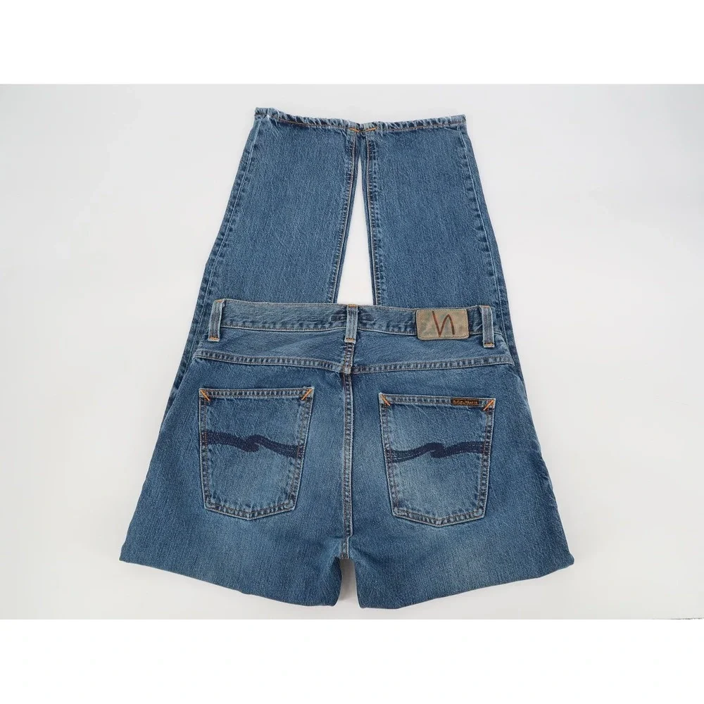 Nudie‎ Jeans Men's Fearless Freddie Shaded Rain Cotton Denim Italy Size 31x32